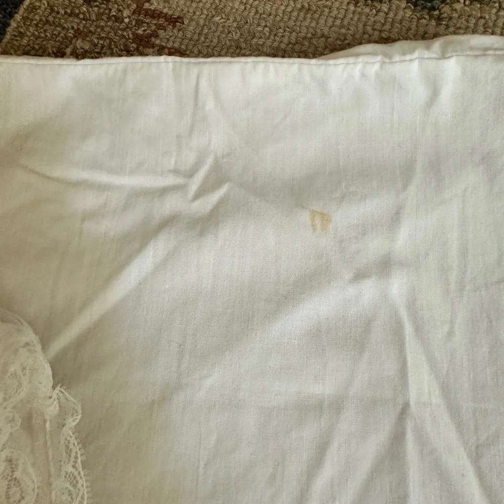 Vintage Embroidered Heart Pillows